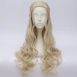 Gold 70cm Game Of Thrones 7 Daenerys Targaryen Cosplay Wig