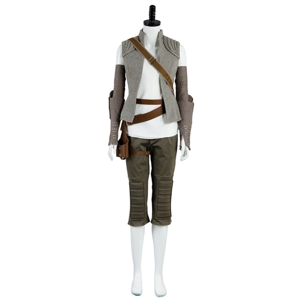 Star Wars Episode VIII: The Last Jedi Rey Cosplay Costume Version 2 3 Star Wars Episode VIII: The Last Jedi Rey Cosplay Costume Version 2