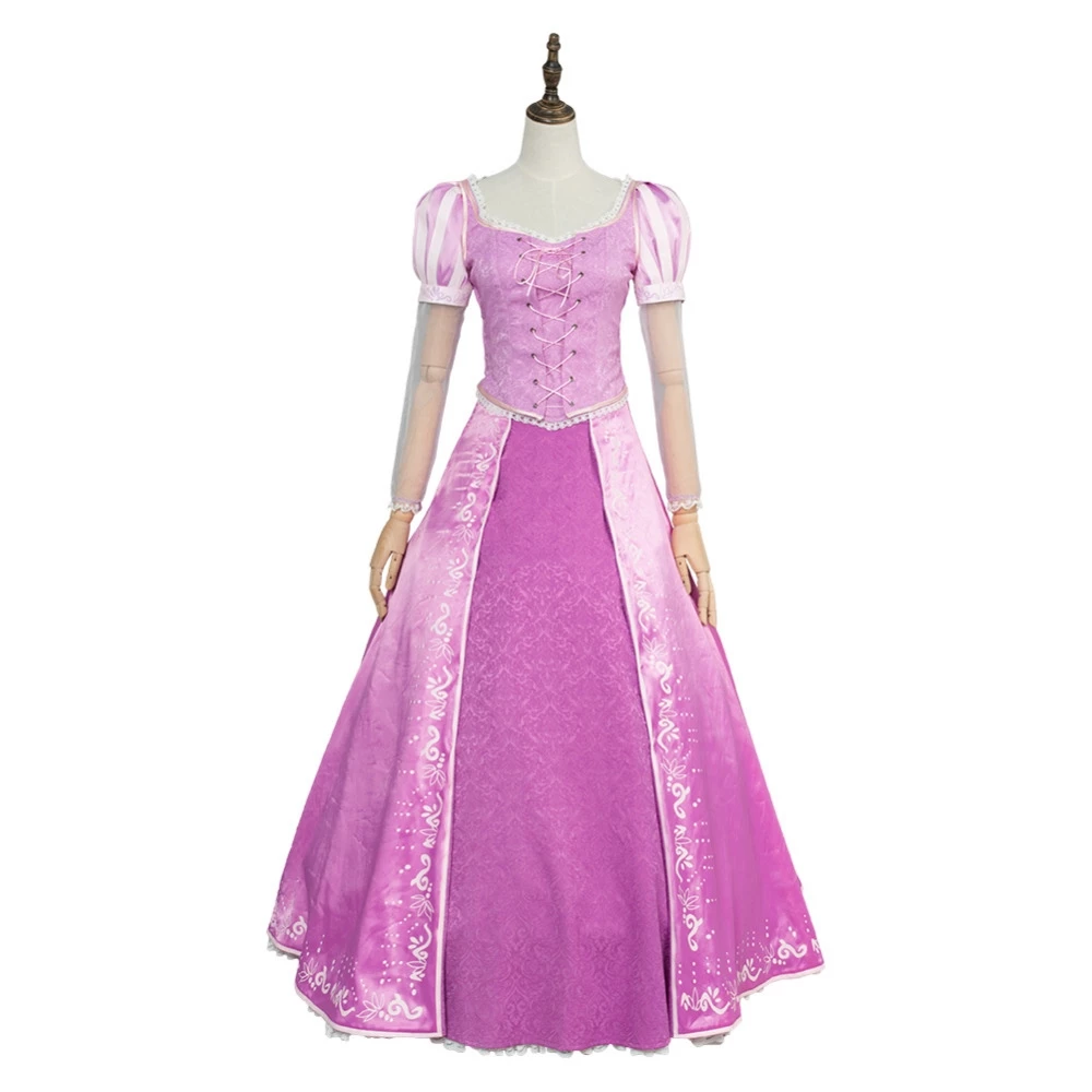 Tangled Rapunzel Princess Dress Cosplay Costume 3 Tangled Rapunzel Princess Dress Cosplay Costume