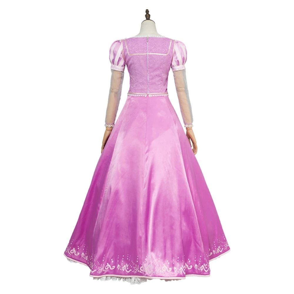 Tangled Rapunzel Princess Dress Cosplay Costume 5 Tangled Rapunzel Princess Dress Cosplay Costume - Image 3