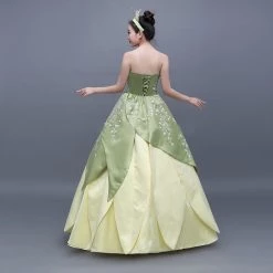The Princess And The Frog Tiana Dress Cosplay Costume -Game Costumes Shop 3 4