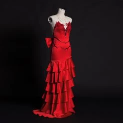 Final Fantasy VII Aerith Gainsborough Cosplay Costume -Game Costumes Shop COS 001 02 194