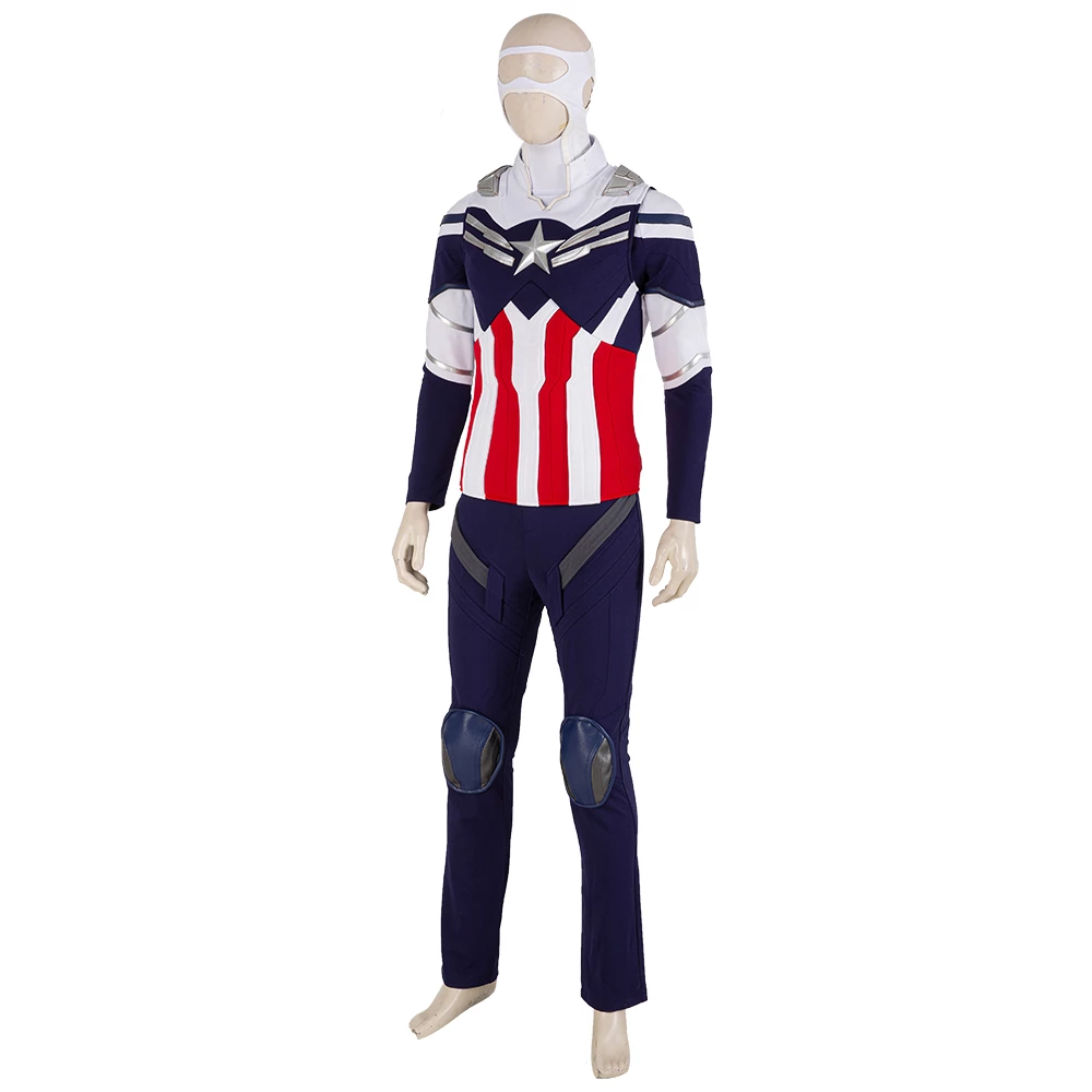 The Falcon And The Winter Soldier Sam Wilson Captain America Cosplay Costume 6 The Falcon And The Winter Soldier Sam Wilson Captain America Cosplay Costume - Image 4