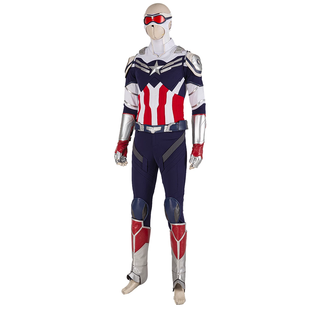 The Falcon And The Winter Soldier Sam Wilson Captain America Cosplay Costume 7 The Falcon And The Winter Soldier Sam Wilson Captain America Cosplay Costume - Image 5