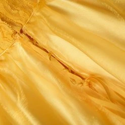 2017 New Movie Beauty And The Beast Belle Princess Dress Cosplay Costume - Version 2 -Game Costumes Shop COS 001 06 17