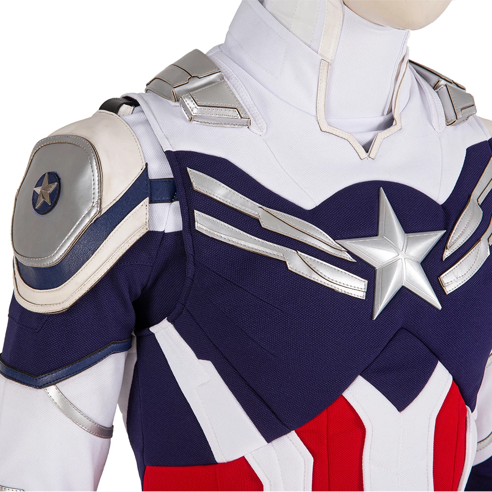 The Falcon And The Winter Soldier Sam Wilson Captain America Cosplay Costume 10 The Falcon And The Winter Soldier Sam Wilson Captain America Cosplay Costume - Image 8