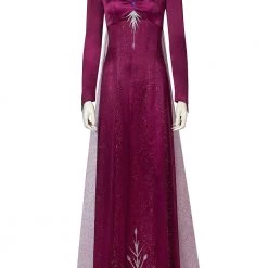 Frozen 2 Princess Elsa Red Dress Cosplay Costume