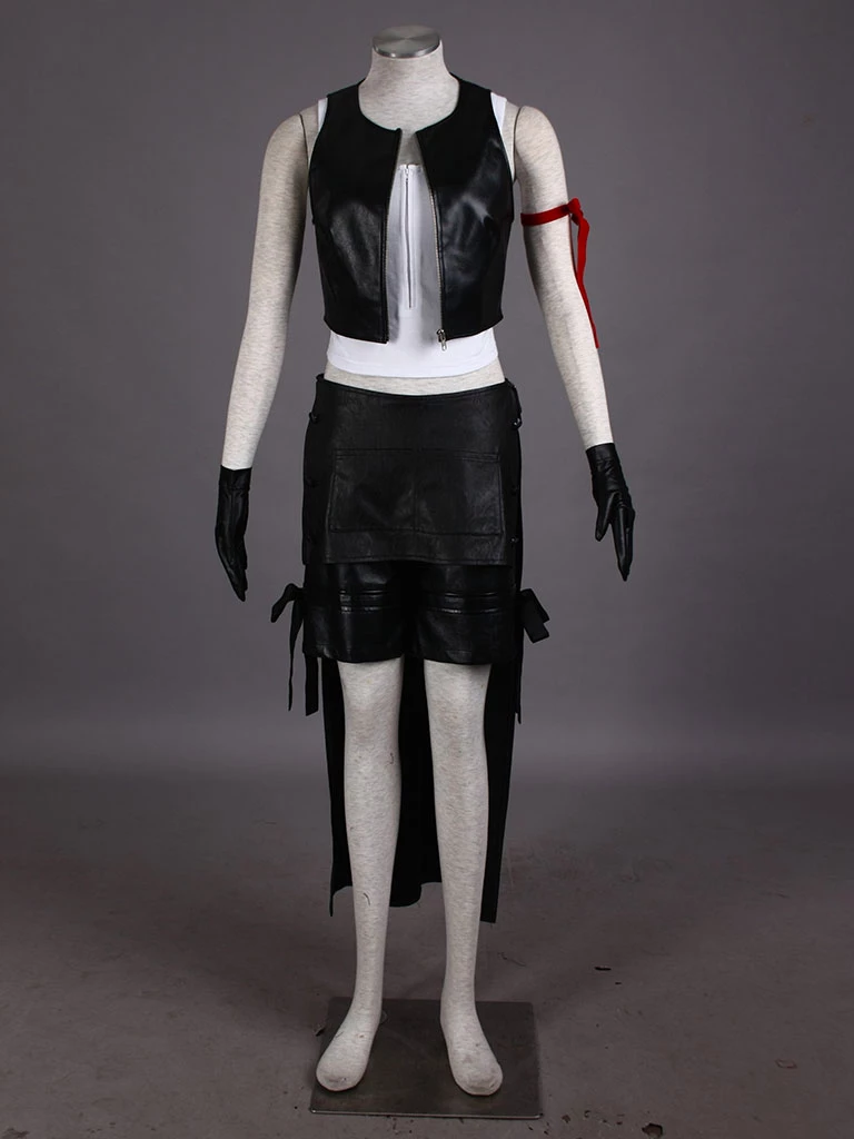Final Fantasy VII 7: Advent Children Tifa Lockhart Cosplay Costume 3 Final Fantasy VII 7: Advent Children Tifa Lockhart Cosplay Costume