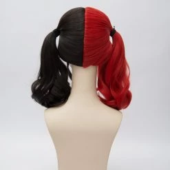 Red And Black 45cm Batman Suicide Squad Harley Quinn Cosplay Wig -Game Costumes Shop COS 002 02 13
