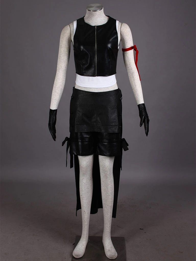 Final Fantasy VII 7: Advent Children Tifa Lockhart Cosplay Costume 4 Final Fantasy VII 7: Advent Children Tifa Lockhart Cosplay Costume - Image 2