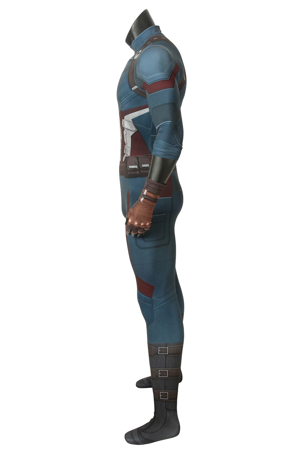 Avengers: Infinity War Captain America Jumpsuit Cosplay Costume 5 Avengers: Infinity War Captain America Jumpsuit Cosplay Costume - Image 3