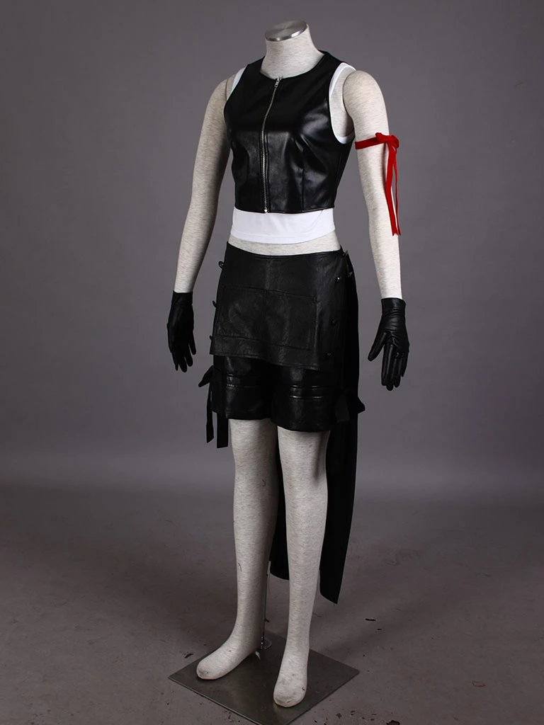Final Fantasy VII 7: Advent Children Tifa Lockhart Cosplay Costume 5 Final Fantasy VII 7: Advent Children Tifa Lockhart Cosplay Costume - Image 3
