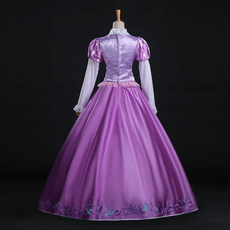Disney Tangled Rapunzel Dress Cosplay Costume 5 Disney Tangled Rapunzel Dress Cosplay Costume - Image 3