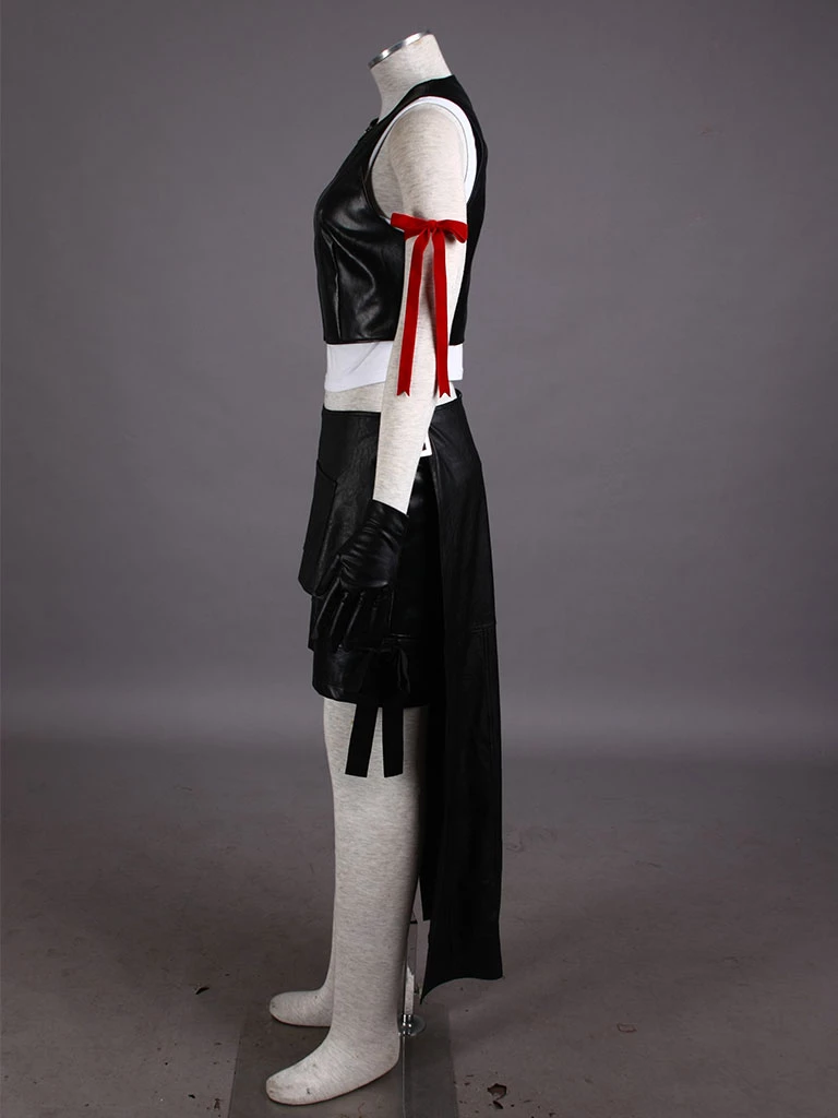 Final Fantasy VII 7: Advent Children Tifa Lockhart Cosplay Costume 6 Final Fantasy VII 7: Advent Children Tifa Lockhart Cosplay Costume - Image 4