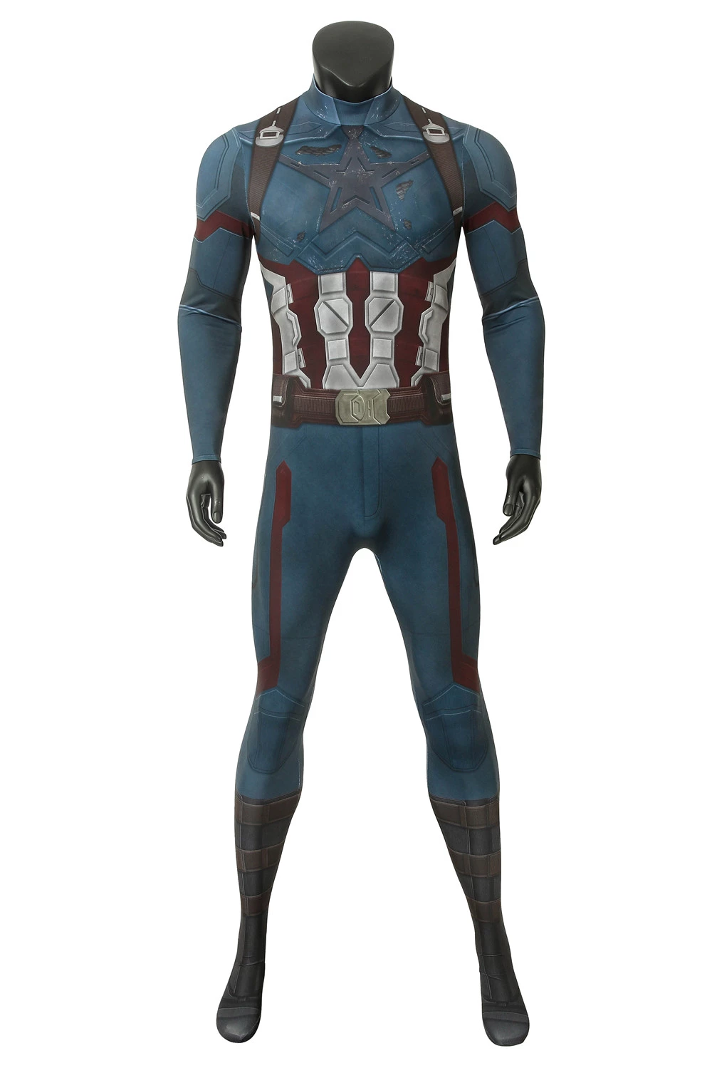 Avengers: Infinity War Captain America Jumpsuit Cosplay Costume 7 Avengers: Infinity War Captain America Jumpsuit Cosplay Costume - Image 5