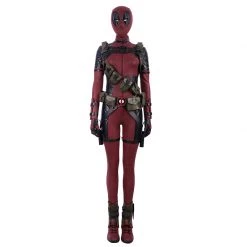 Deadpool Lady Deadpool Wanda Wilson Cosplay CostumeWith Boots
