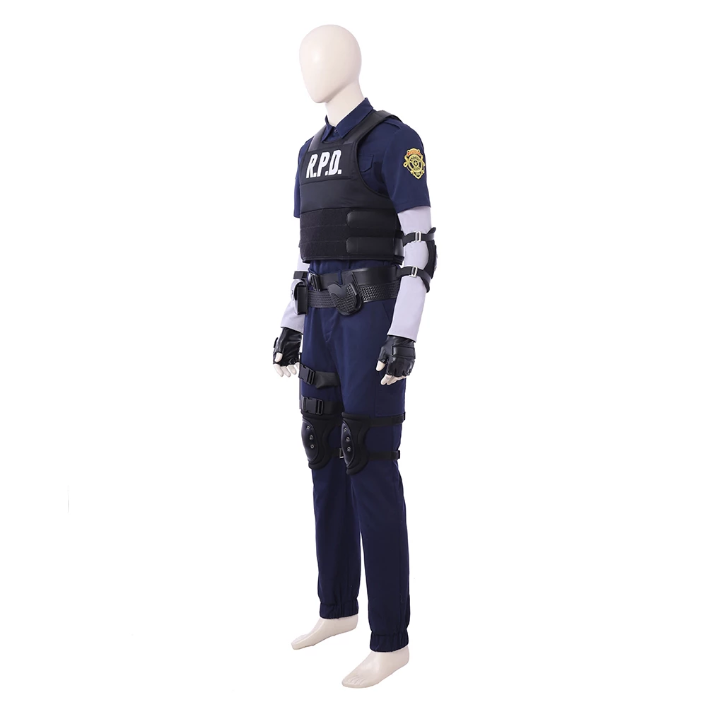 Resident Evil 2 Remake Leon S. Kennedy Cosplay Costume 4 Resident Evil 2 Remake Leon S. Kennedy Cosplay Costume - Image 2