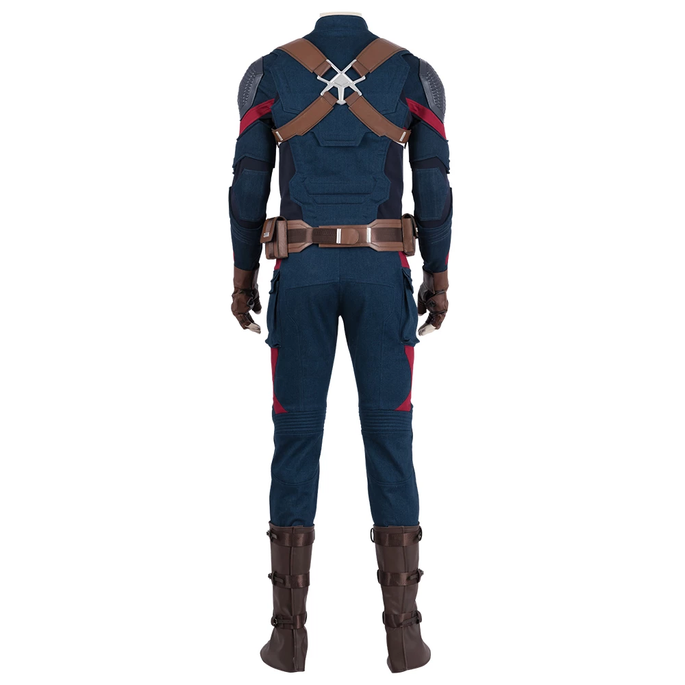 Avengers: Endgame Captain America Steve Rogers Suit Cosplay Costume 4 Avengers: Endgame Captain America Steve Rogers Suit Cosplay Costume - Image 2
