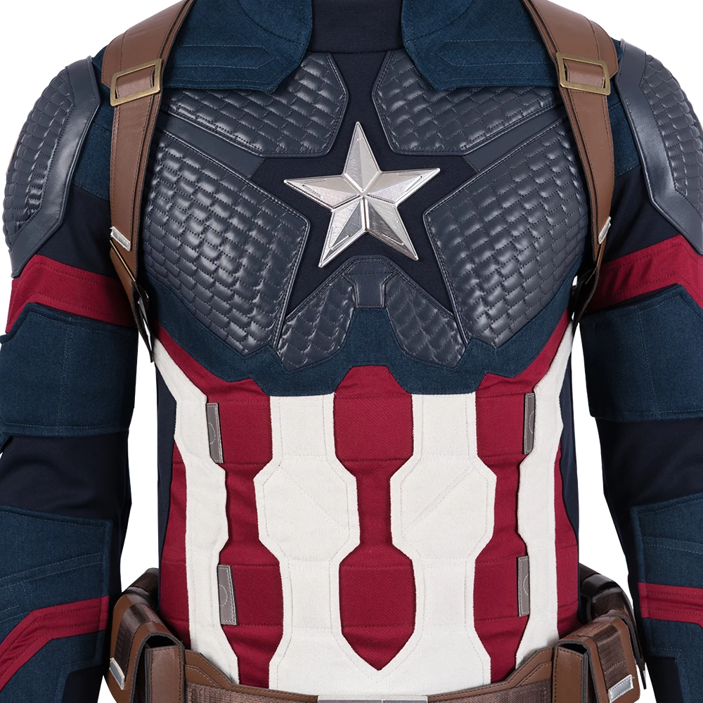 Avengers: Endgame Captain America Steve Rogers Suit Cosplay Costume 8 Avengers: Endgame Captain America Steve Rogers Suit Cosplay Costume - Image 6