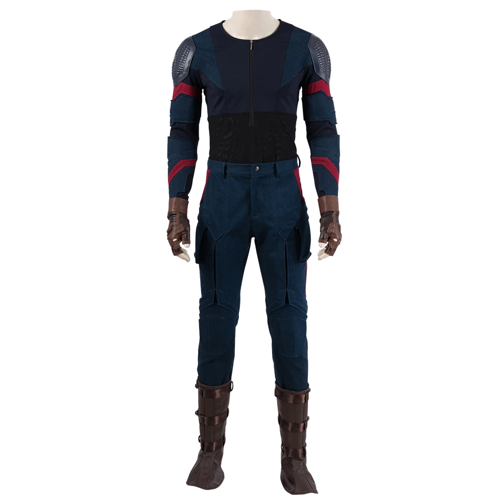 Avengers: Endgame Captain America Steve Rogers Suit Cosplay Costume 16 Avengers: Endgame Captain America Steve Rogers Suit Cosplay Costume - Image 14