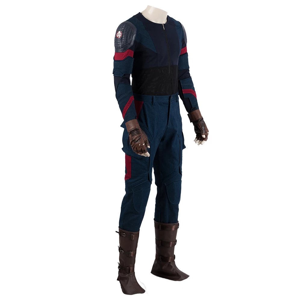 Avengers: Endgame Captain America Steve Rogers Suit Cosplay Costume 17 Avengers: Endgame Captain America Steve Rogers Suit Cosplay Costume - Image 15