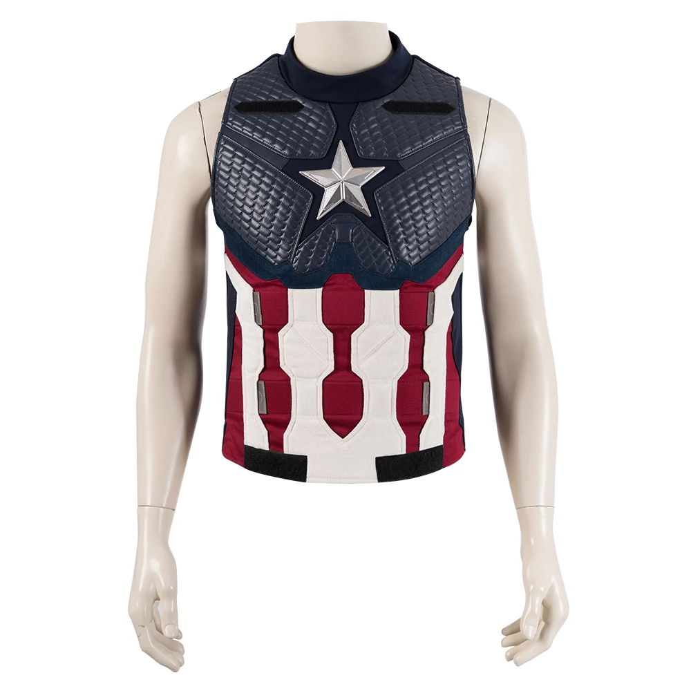 Avengers: Endgame Captain America Steve Rogers Suit Cosplay Costume 19 Avengers: Endgame Captain America Steve Rogers Suit Cosplay Costume - Image 17
