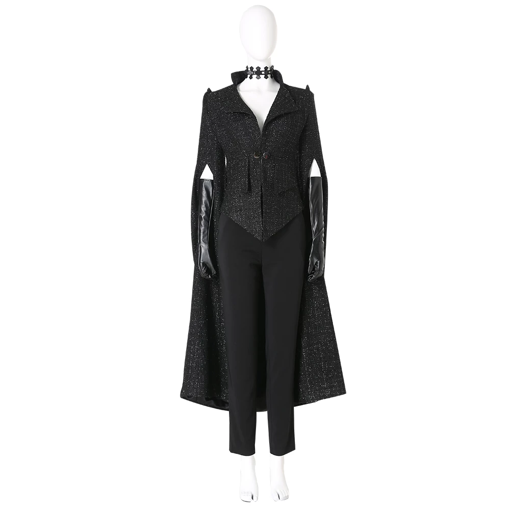 2021 Movie Disney's Cruella Cruella De Vil Black Suit Cosplay Costume 4 2021 Movie Disney's Cruella Cruella De Vil Black Suit Cosplay Costume - Image 2