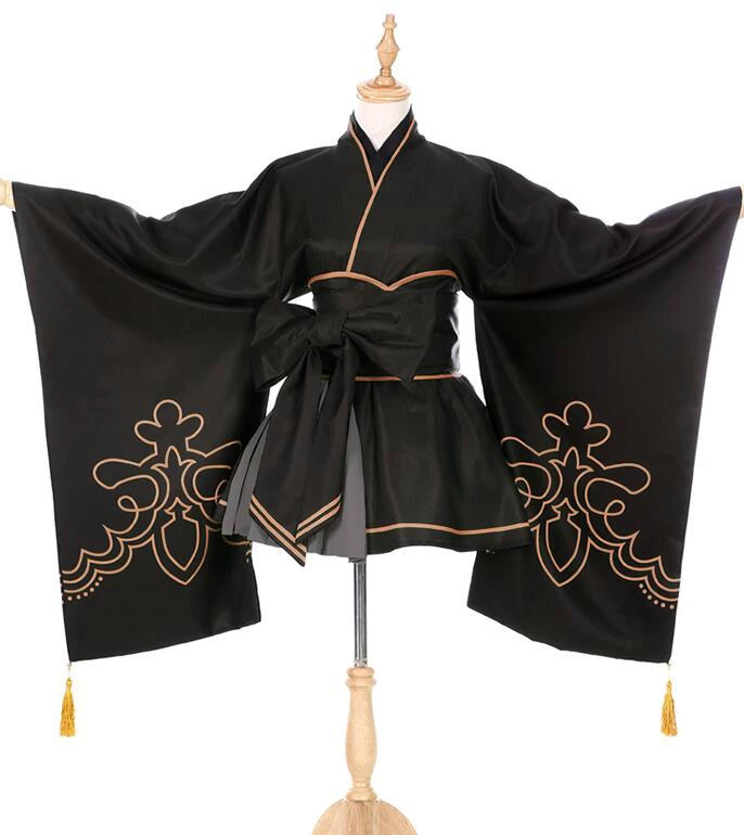 Nier: Automata 2B Kimono Cosplay Costume 3 Nier: Automata 2B Kimono Cosplay Costume