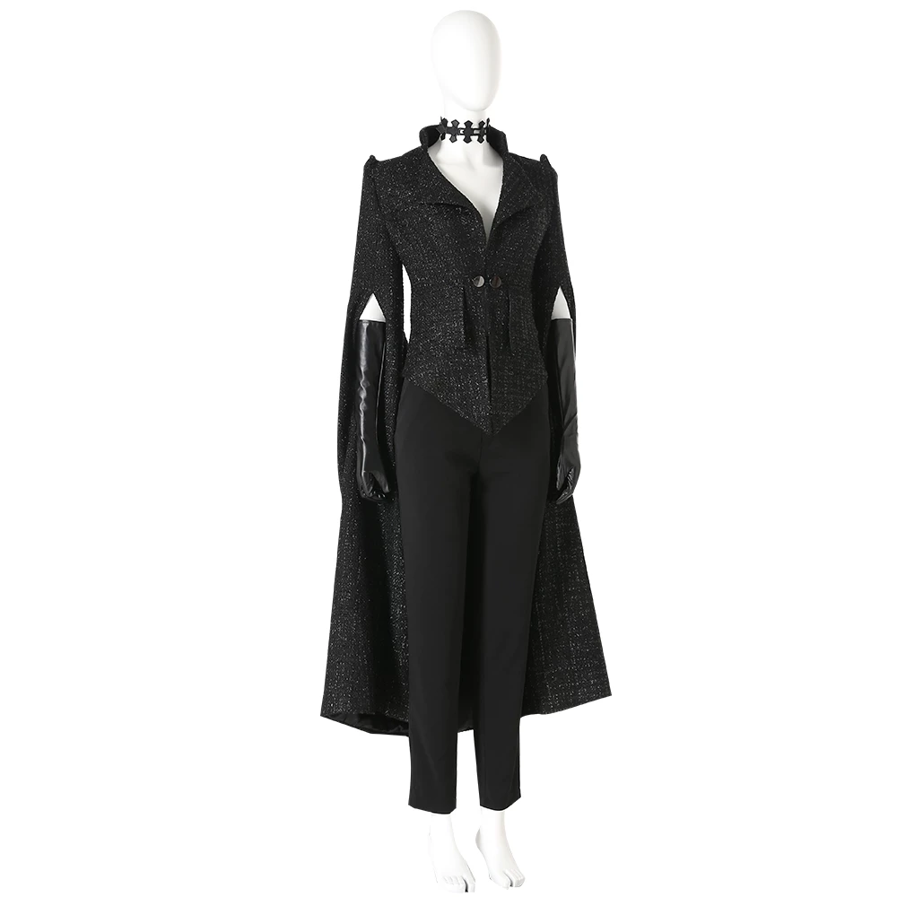 2021 Movie Disney's Cruella Cruella De Vil Black Suit Cosplay Costume 5 2021 Movie Disney's Cruella Cruella De Vil Black Suit Cosplay Costume - Image 3
