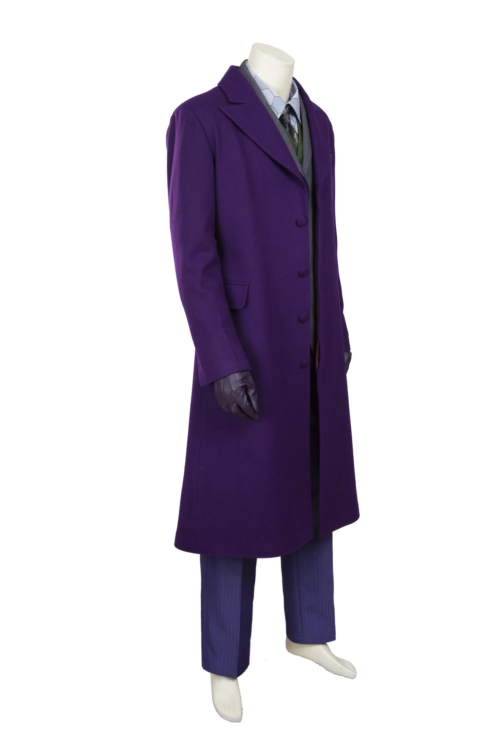 Batman: The Dark Knight Rises The Joker Woolen Coat Cosplay Costume 5 Batman: The Dark Knight Rises The Joker Woolen Coat Cosplay Costume - Image 3