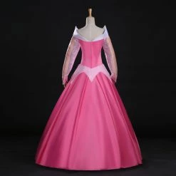 Disney Sleeping Beauty Princess Aurora Pink Dress Cosplay CostumeWith Cape -Game Costumes Shop COS 004 05 11