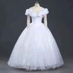 Deluxe Cinderella White Dress Cosplay