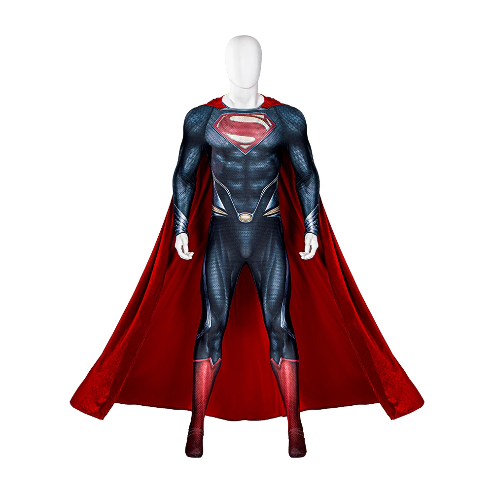 Man Of Steel Superman Clark Kent Jumpsuit Cosplay Costume 3 Man Of Steel Superman Clark Kent Jumpsuit Cosplay Costume