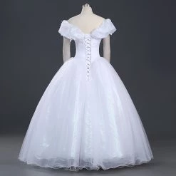 Deluxe Cinderella White Dress Cosplay -Game Costumes Shop COS 005 03 1