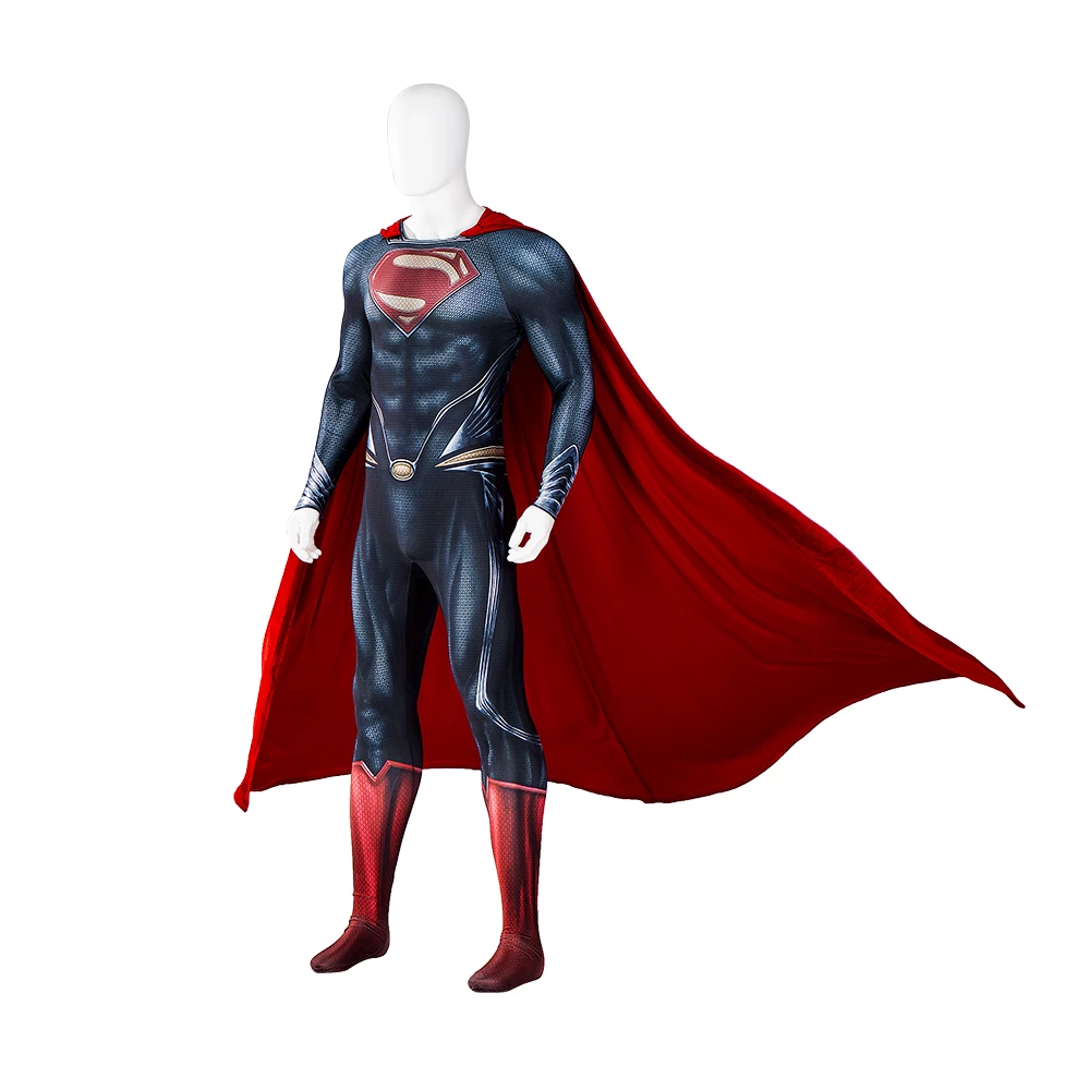 Man Of Steel Superman Clark Kent Jumpsuit Cosplay Costume 6 Man Of Steel Superman Clark Kent Jumpsuit Cosplay Costume - Image 4