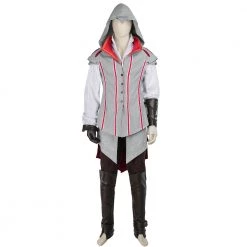 Assassin's Creed II Ezio Auditore Da Firenze White Edition Cosplay Costume Version 2 17 Assassin's Creed II Ezio Auditore Da Firenze White Edition Cosplay Costume Version 2 -Game Costumes Shop COS 005 05 28