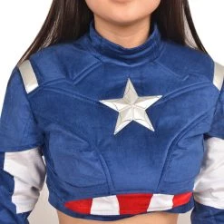 Captain America Female Cosplay Costume -Game Costumes Shop COS 005 05 5