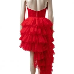 2021 TV The Suicide Squad Harley Quinn Red Dress Cosplay Costume Version 2 -Game Costumes Shop COS 005 06 60