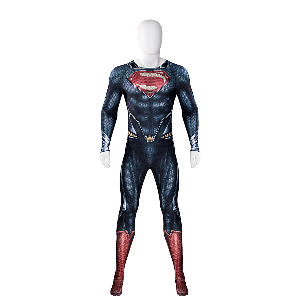 Man Of Steel Superman Clark Kent Jumpsuit Cosplay Costume 9 Man Of Steel Superman Clark Kent Jumpsuit Cosplay Costume - Image 7