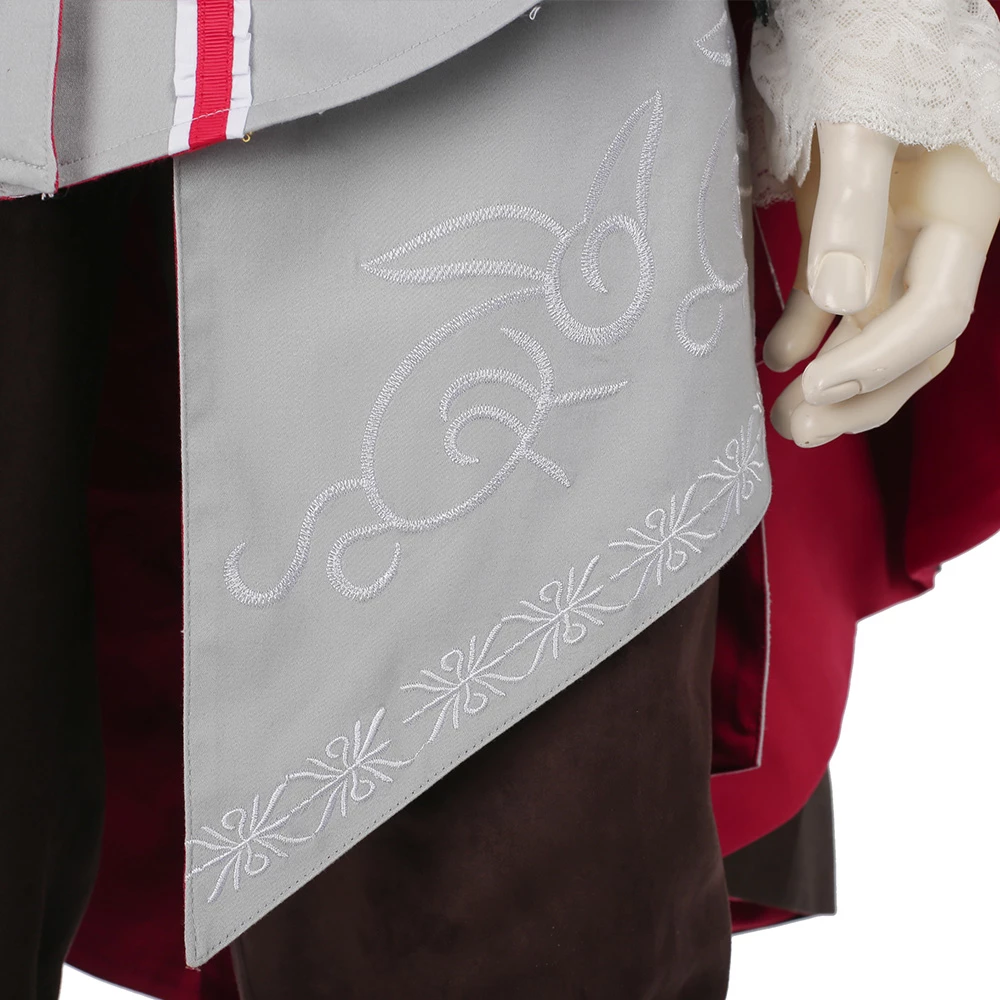 Assassin's Creed II Ezio Auditore Da Firenze White Edition Cosplay Costume Version 2 10 Assassin's Creed II Ezio Auditore Da Firenze White Edition Cosplay Costume Version 2 - Image 8