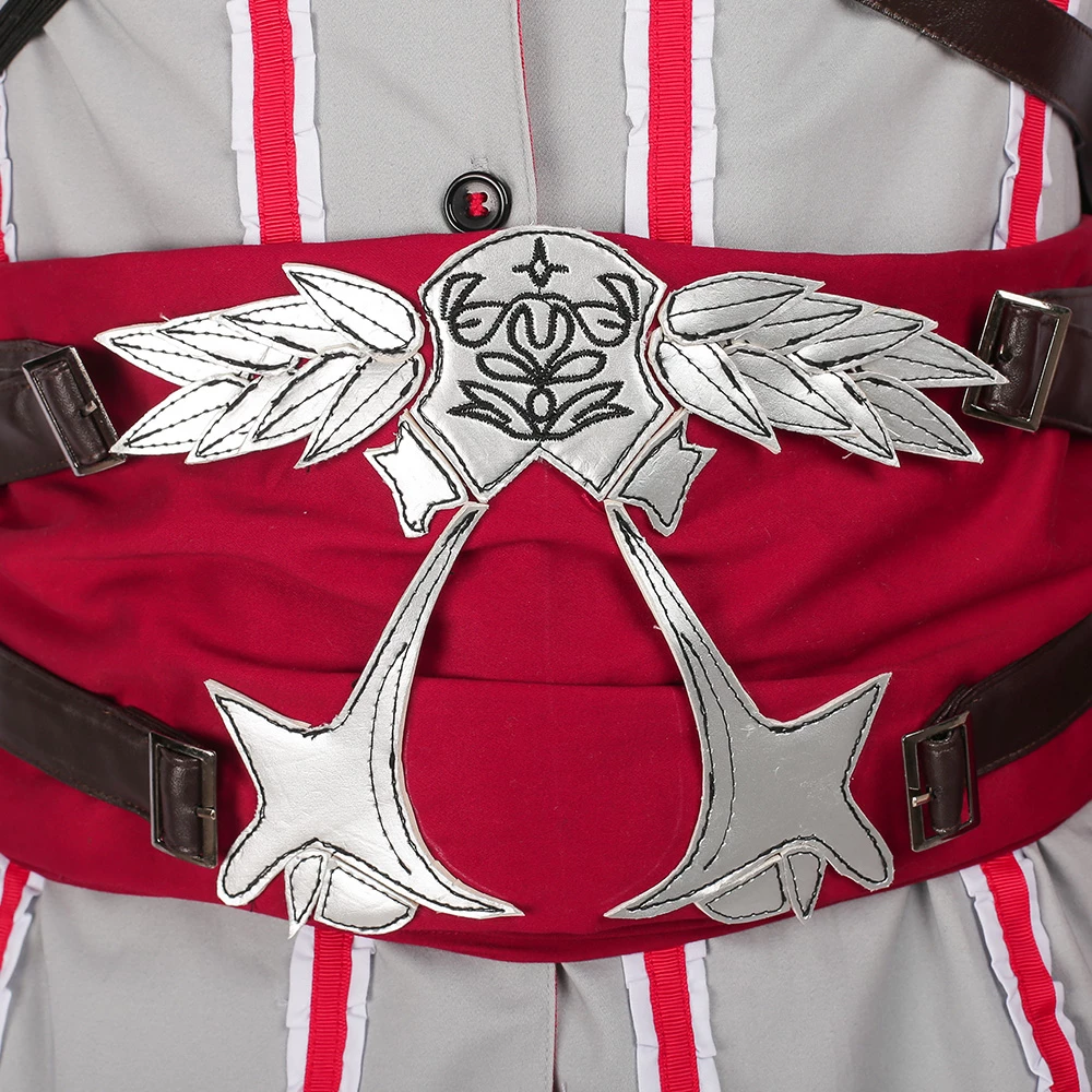 Assassin's Creed II Ezio Auditore Da Firenze White Edition Cosplay Costume Version 2 12 Assassin's Creed II Ezio Auditore Da Firenze White Edition Cosplay Costume Version 2 - Image 10