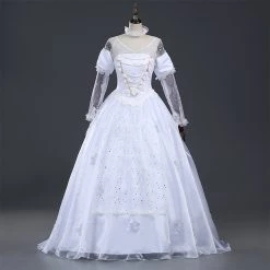 Alice In Wonderland 2 The White Queen Cosplay Costume