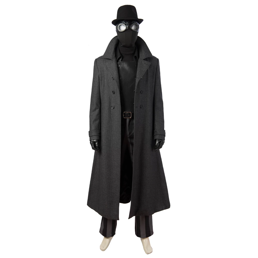 Spider-Man: Into The Spider-Verse Noir Cosplay Costume Version 2 3 Spider-Man: Into The Spider-Verse Noir Cosplay Costume Version 2
