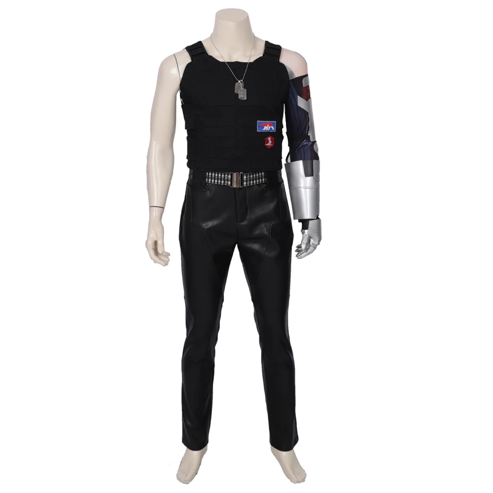 Cyberpunk 2077 Johnny Silverhand Keanu Reeves Cosplay Costume Version 2 3 Cyberpunk 2077 Johnny Silverhand Keanu Reeves Cosplay Costume Version 2
