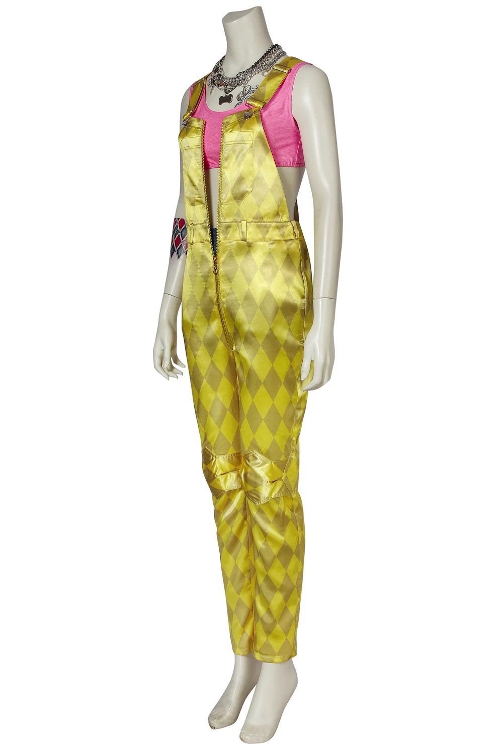2020 Movie Birds Of Prey Harley Quinn Yellow Suit Cosplay Costume Version 2 5 2020 Movie Birds Of Prey Harley Quinn Yellow Suit Cosplay Costume Version 2 - Image 3
