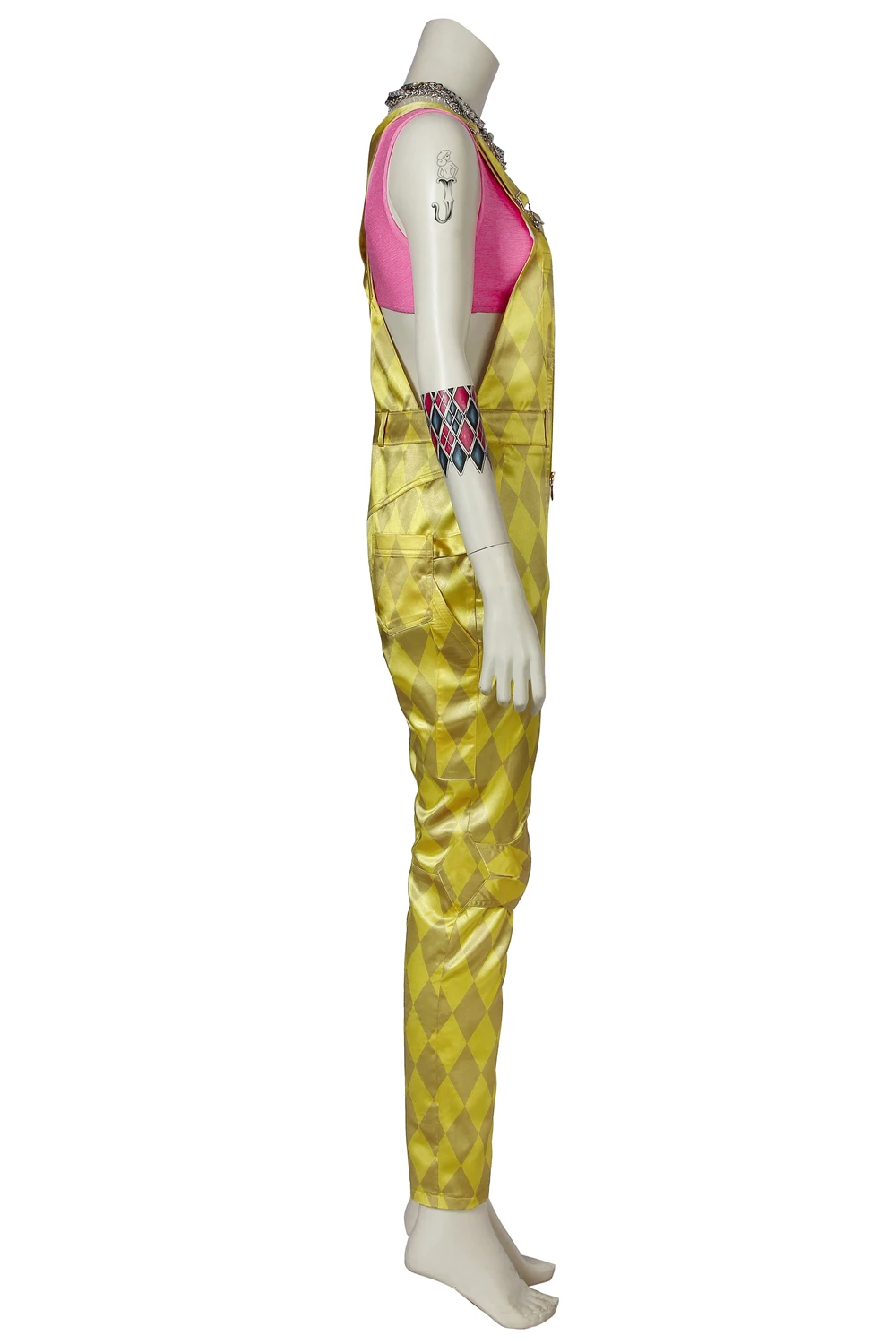 2020 Movie Birds Of Prey Harley Quinn Yellow Suit Cosplay Costume Version 2 6 2020 Movie Birds Of Prey Harley Quinn Yellow Suit Cosplay Costume Version 2 - Image 4