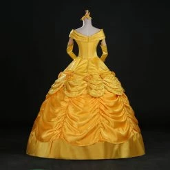 Disney Deluxe Beauty And The Beast Belle Dress Cosplay Costume -Game Costumes Shop COS 006 04 12