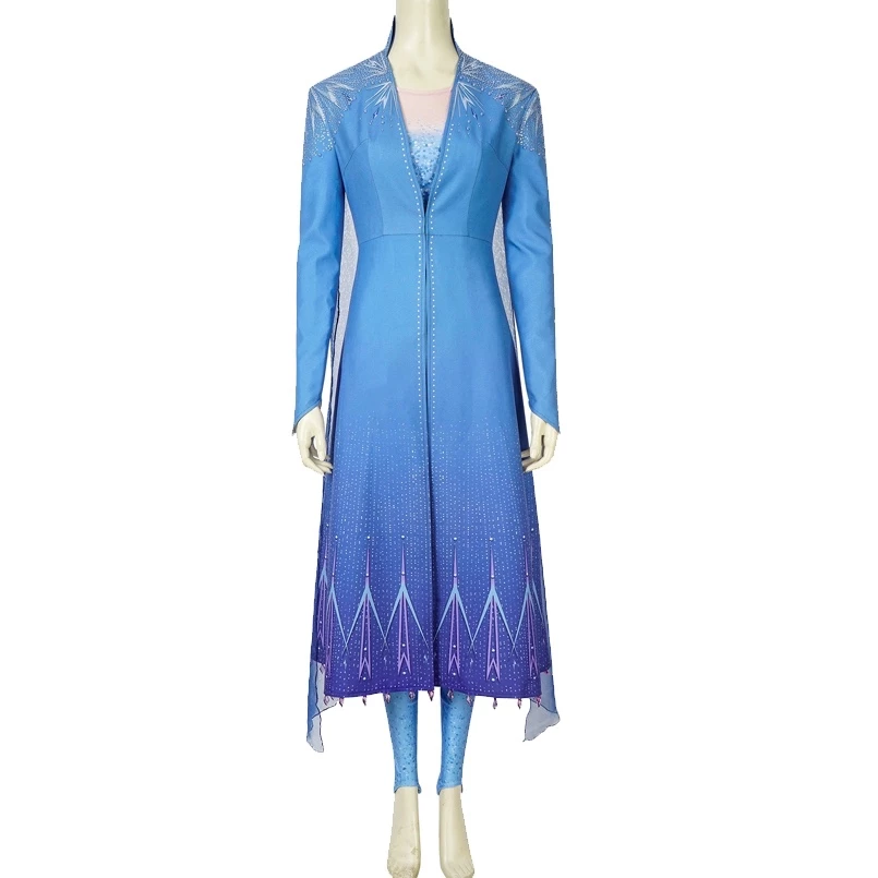 Frozen 2 Princess Elsa Dress Cosplay Costume 4 Frozen 2 Princess Elsa Dress Cosplay Costume - Image 2