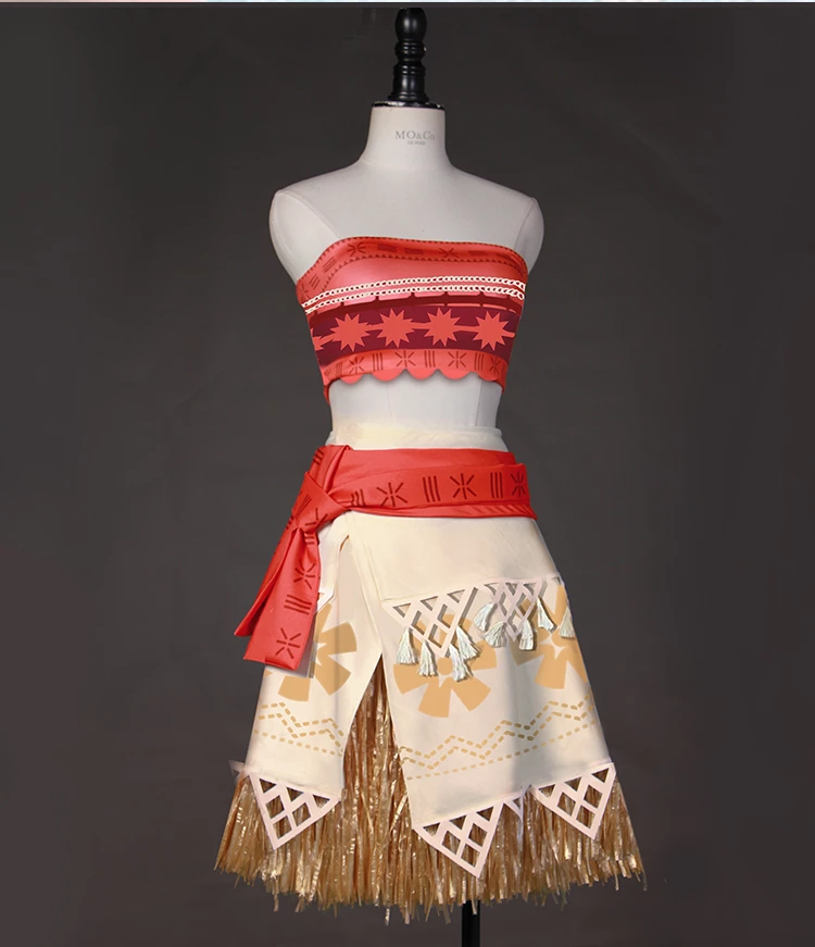 Disney Movie Moana (Auli'i Cravalho) Cosplay Costume - Version Two 3 Disney Movie Moana (Auli'i Cravalho) Cosplay Costume - Version Two