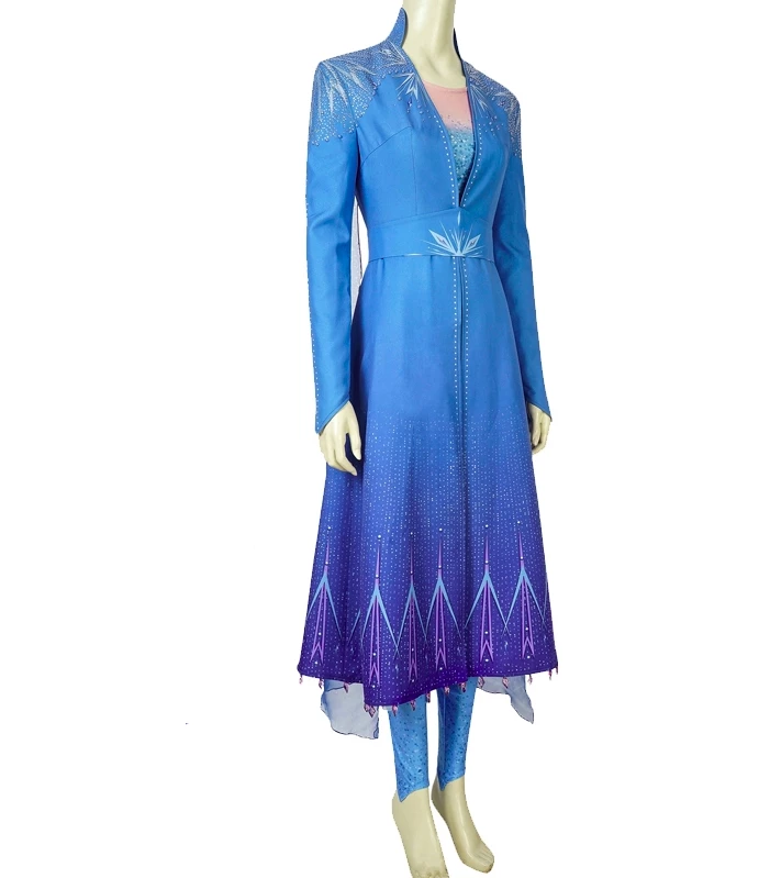 Frozen 2 Princess Elsa Dress Cosplay Costume 5 Frozen 2 Princess Elsa Dress Cosplay Costume - Image 3